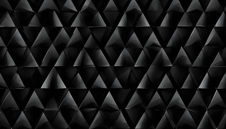 Black 3D triangle geometric wallpaper design file showing precise pattern detail