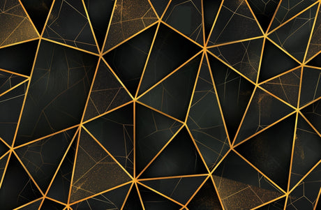 Geometric black and gold art deco pattern design file showing intricate details