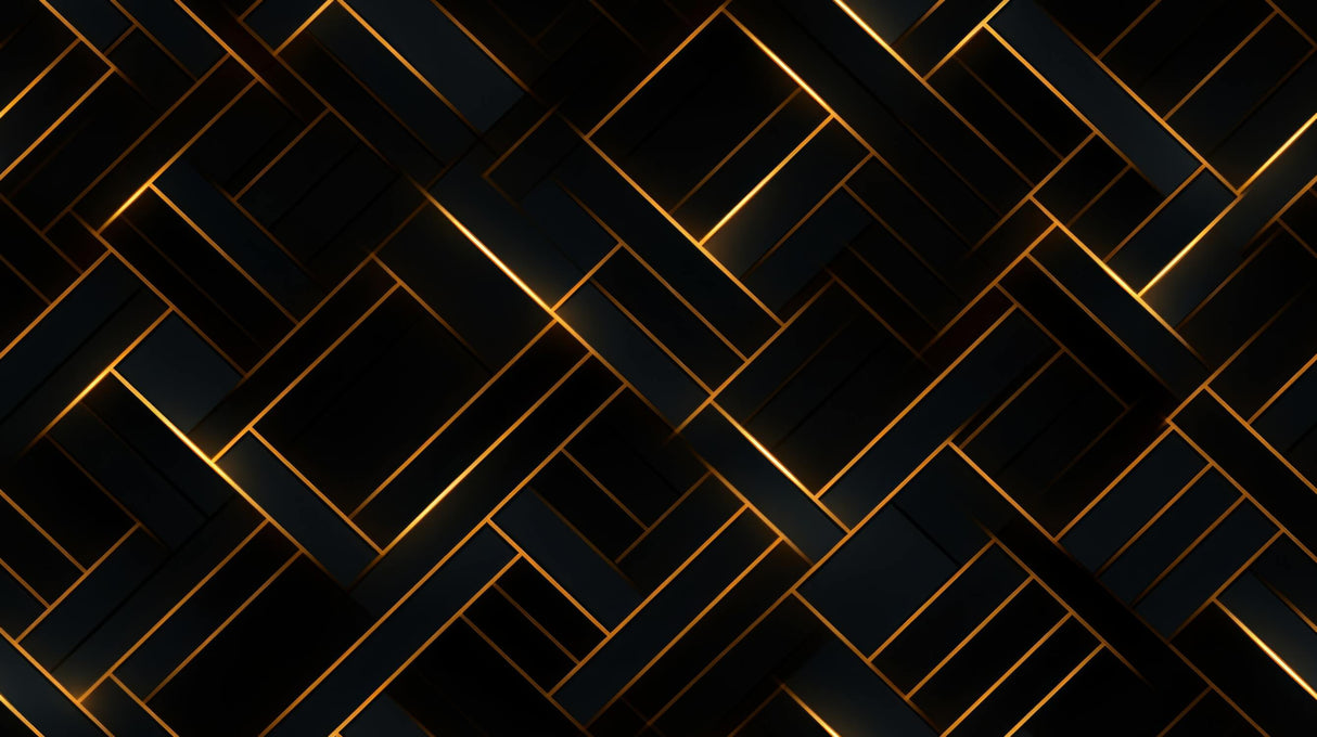 Black and gold geometric pattern design file showing intricate art deco details