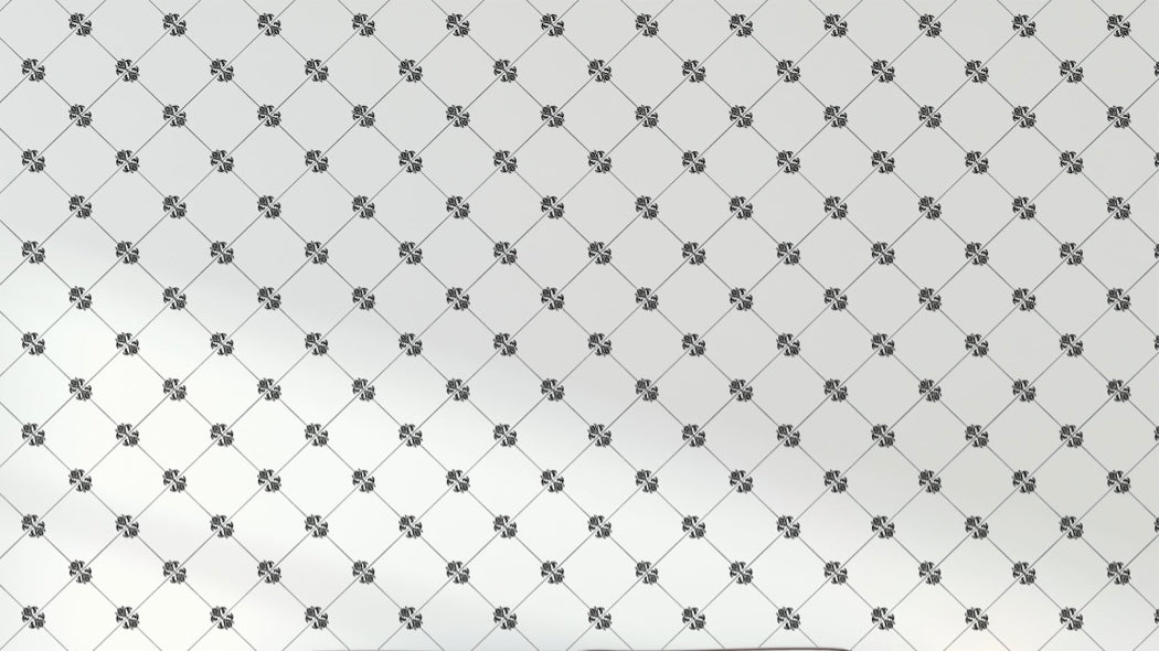 Design file of diamond floral pattern showing intricate geometric details and flower motifs