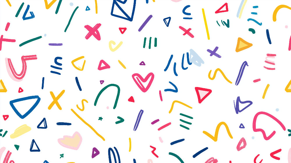 Colorful abstract shapes design file showing detailed geometric pattern