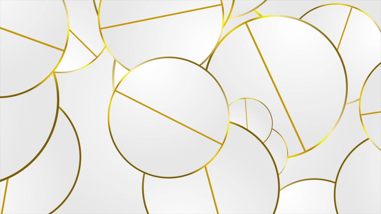 Design file showing detailed gold circle line art pattern on white background