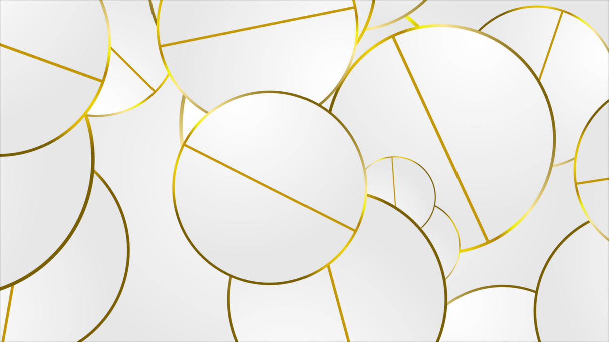 Design file showing gold linear circles pattern on white background