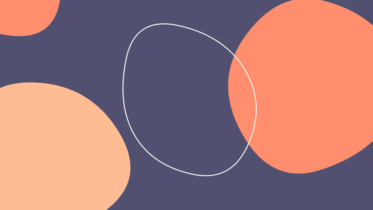 Geometric circle wallpaper design file showing modern coral and navy pattern