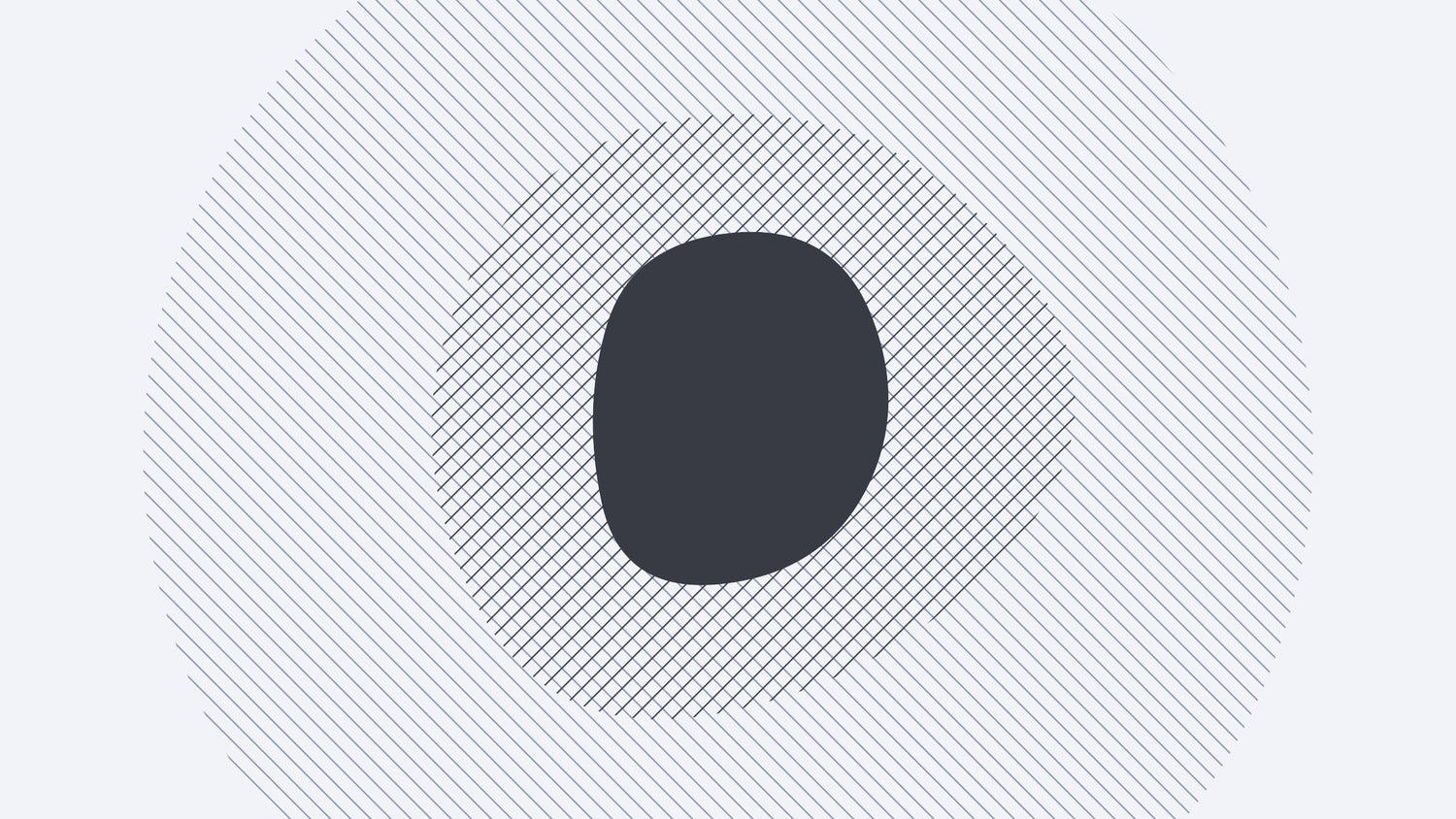 Geometric pattern design file showing precise linear elements and charcoal oval form