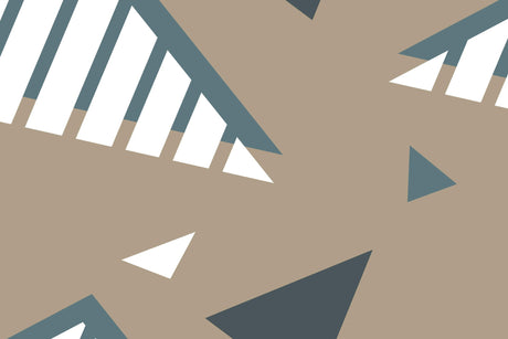 Geometric wallpaper design file showing detailed angular pattern in taupe and grey