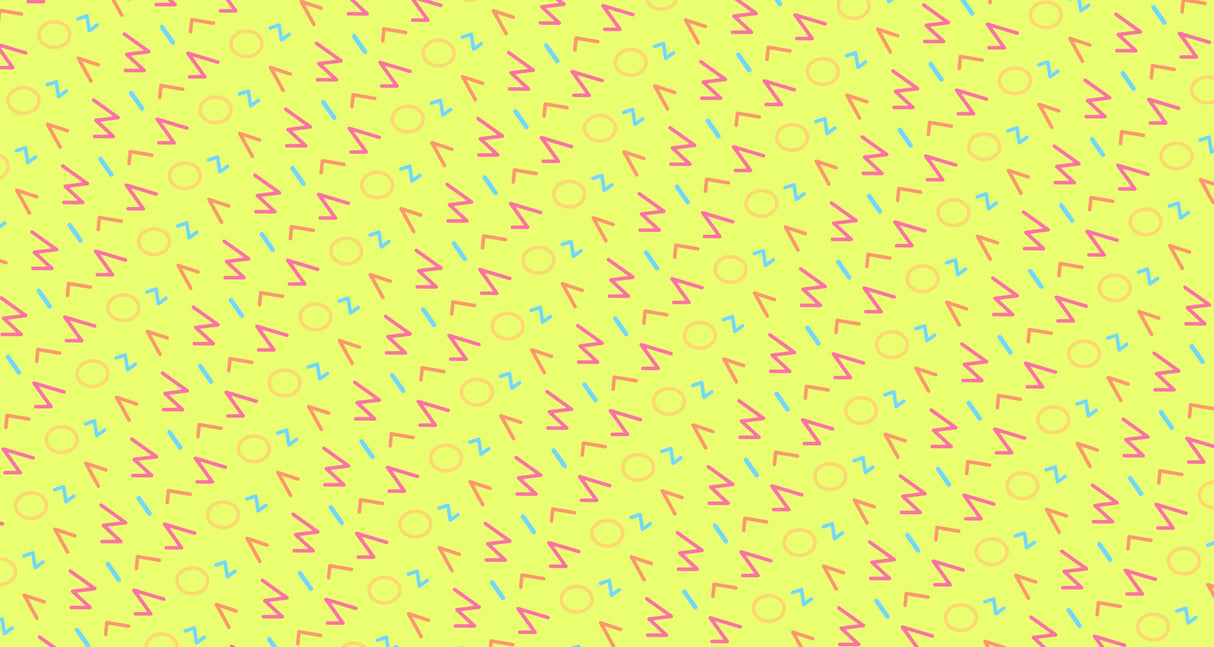 Retro Memphis pattern design file showing vibrant geometric shapes and bold colors