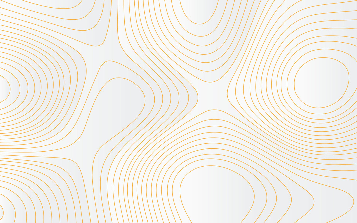 Design file showing intricate white and gold geometric pattern with flowing curves