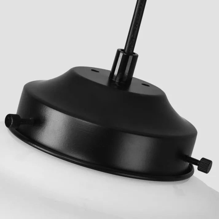 Vintage Pendant Light Geometric Milk Glass Shade - Product detail 20