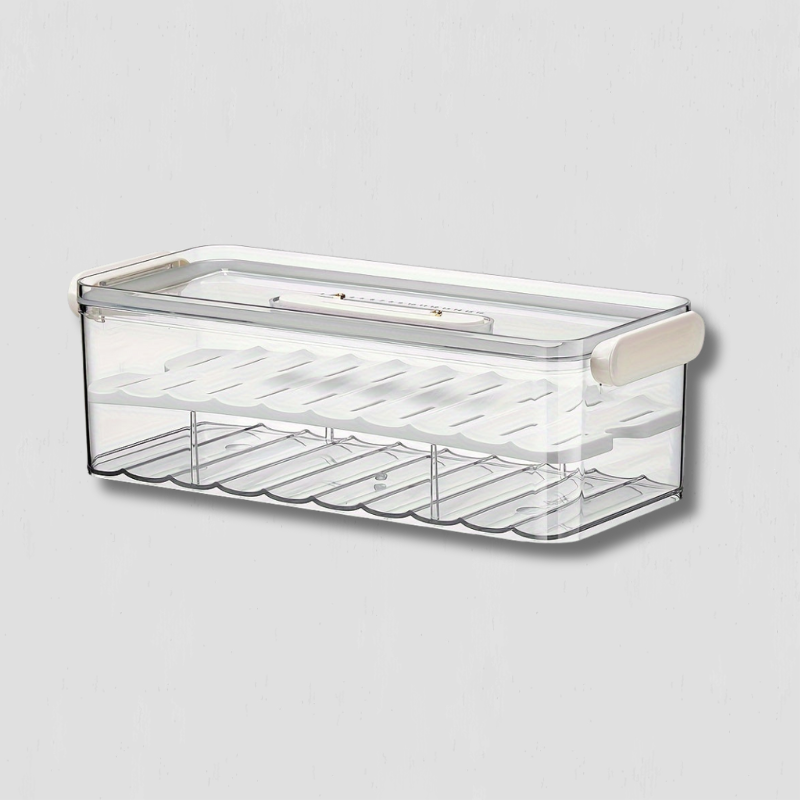 Food Storage Container  Clear PET Organizer With Layer Design - Product showcase