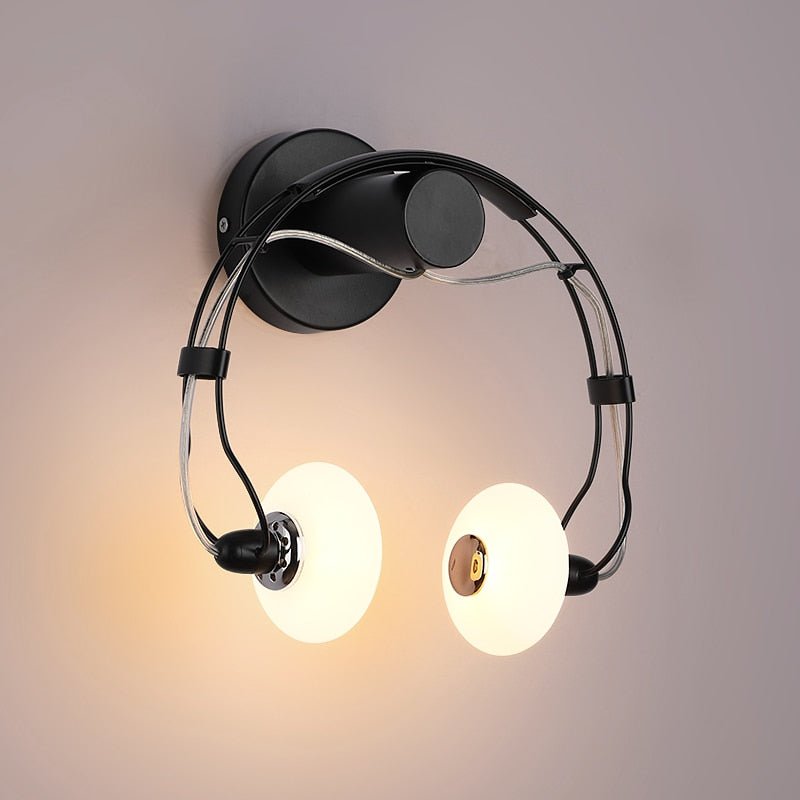 Modern Wall Sconce Musical Headphone Design - Product detail 6