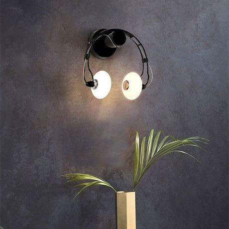 Modern Wall Sconce  Musical Headphone Design - Product example