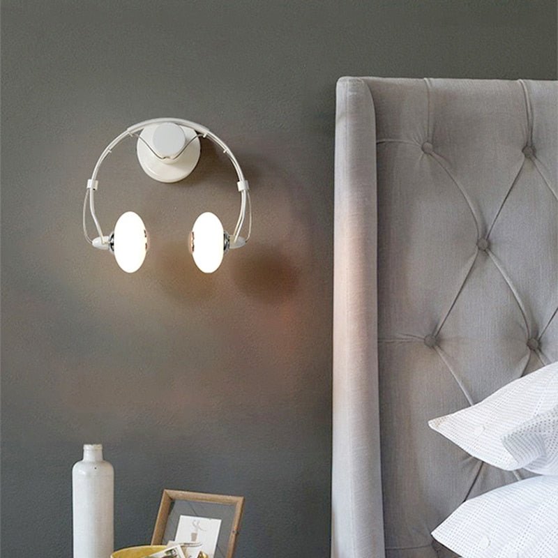Modern Wall Sconce Musical Headphone Design - Product detail 4