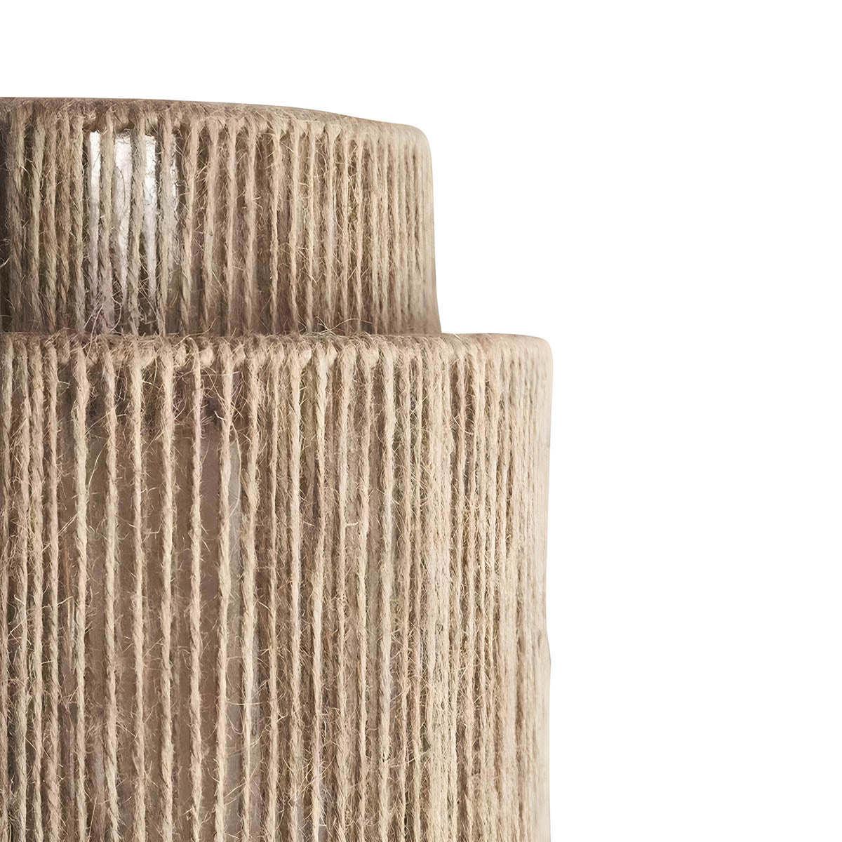 Modern Wall Sconce Textured Jute Shade Design - Product detail 6