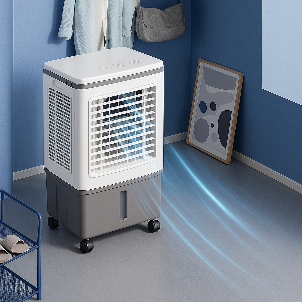 Industrial Evaporative Cooler 4-in-1 Air System with 12-Gallon Tank - Product example