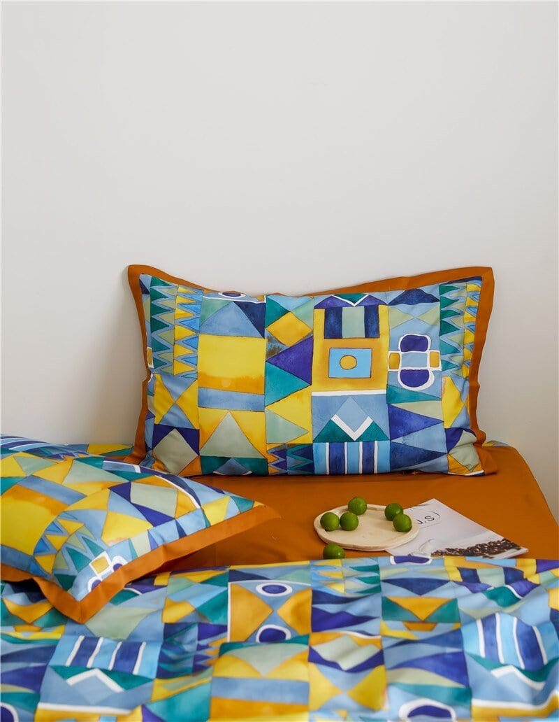 Modern Geometric Duvet Set  Egyptian Cotton Bedding - Product detail 8
