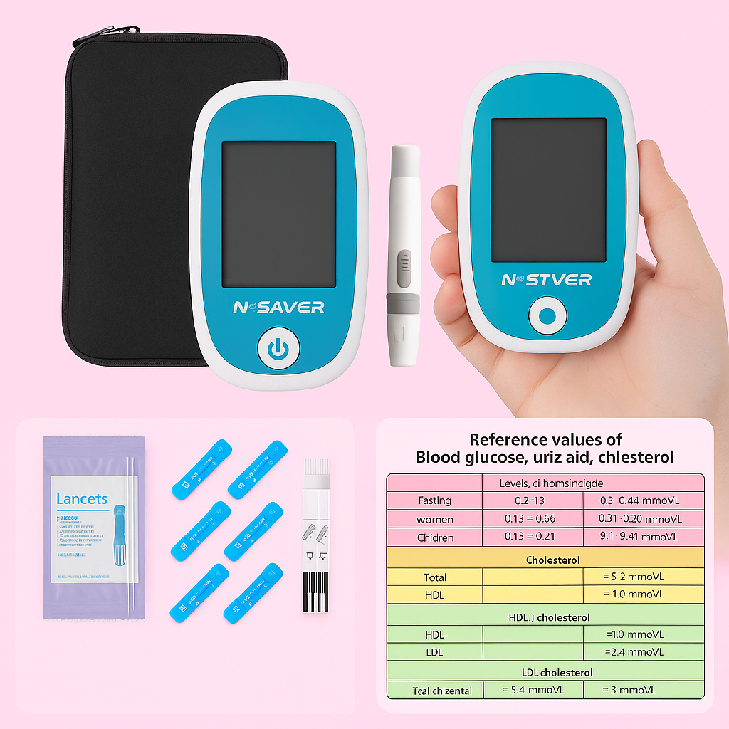 Digital Health Monitor Multi-Parameter Testing Device - Detailed view