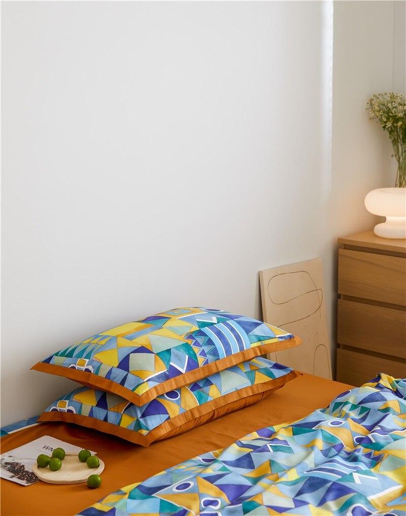 Modern Geometric Duvet Set  Egyptian Cotton Bedding - Product detail 6