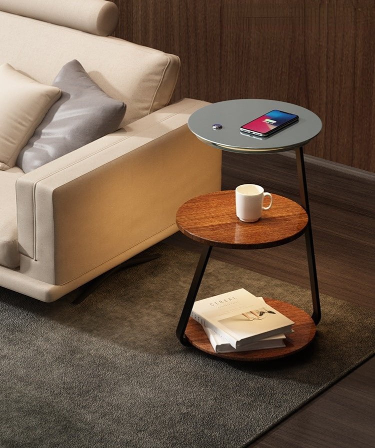 Modern Triple Tier Side Table Space-Saving Design - Product detail 11