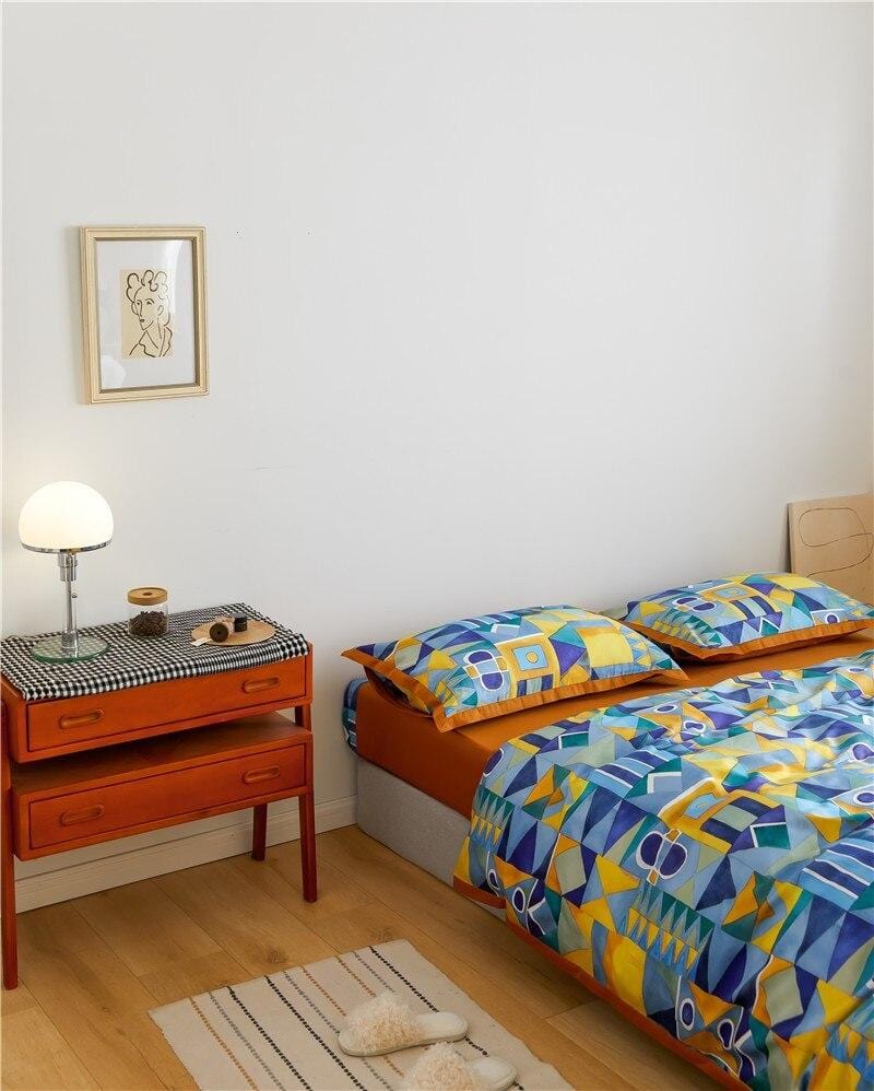 Modern Geometric Duvet Set  Egyptian Cotton Bedding - Product detail 9
