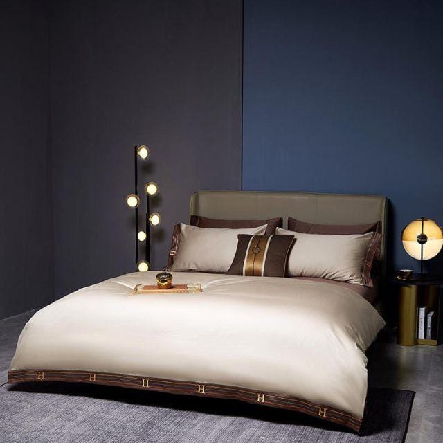 Egyptian Cotton Bedding Set  Premium Cream Duvet Collection - Product example