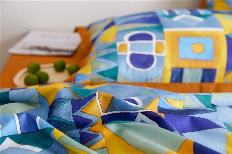 Modern Geometric Duvet Set  Egyptian Cotton Bedding - Product example