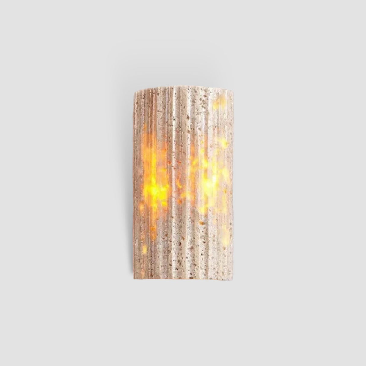 Modern Stone Wall Lamp Natural Textured Surface - Product showcase