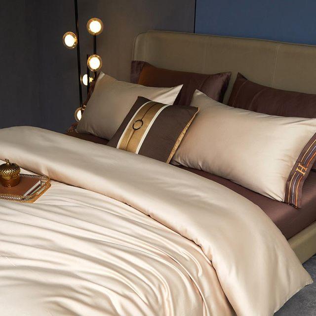 Egyptian Cotton Bedding Set  Premium Cream Duvet Collection - Product detail 4