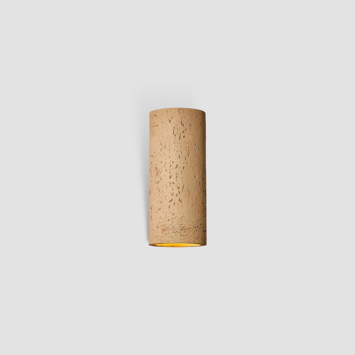 Modern Cement Wall Light Cylindrical Textured Design - Product showcase