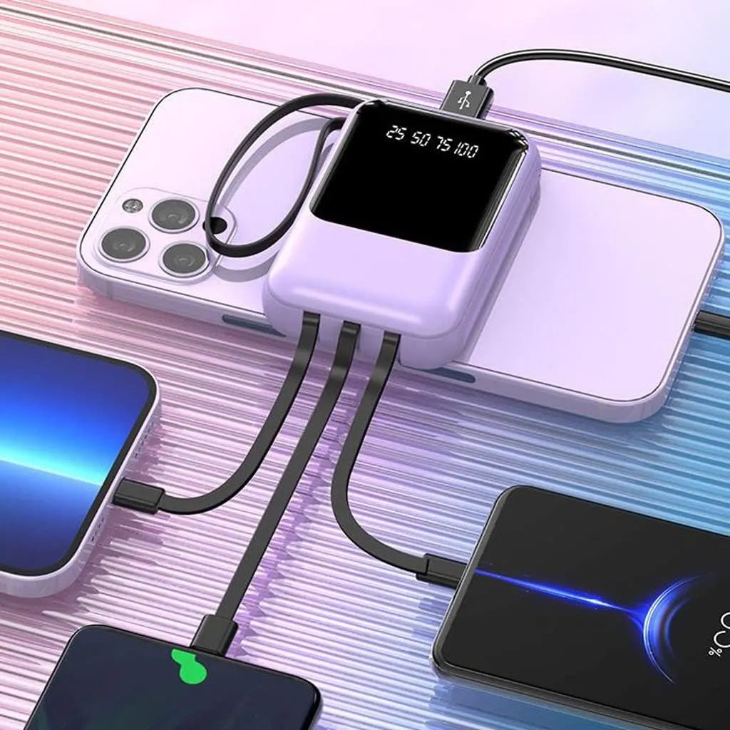 Portable Power Bank 10000mAh  LED Display Fast Charging Compact Design - Detailed view