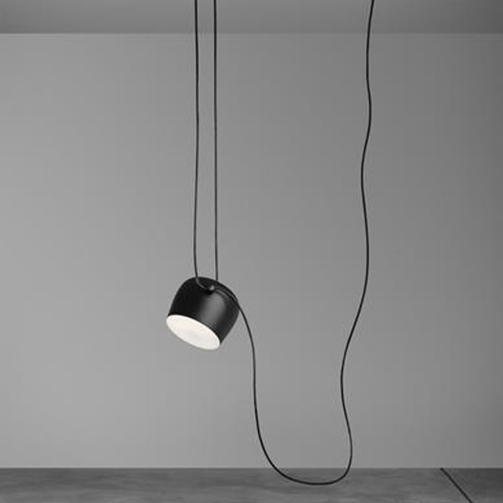 Modern Pendant Light Adjustable Black Drum Shades - Product detail 6