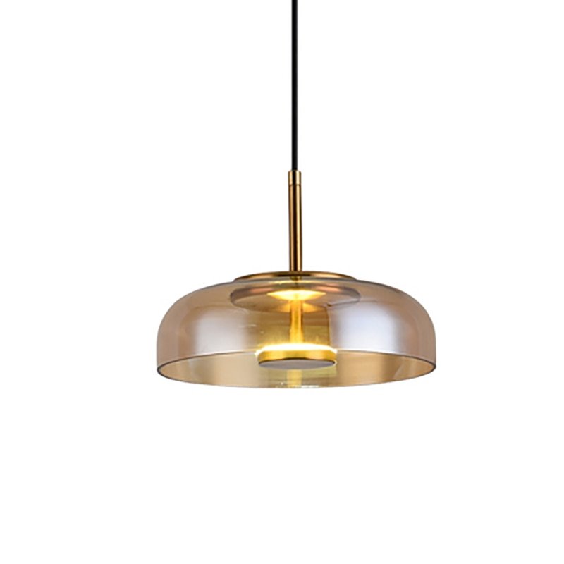 Modern LED Pendant Light Glass Stone Disc Design - Product detail 12