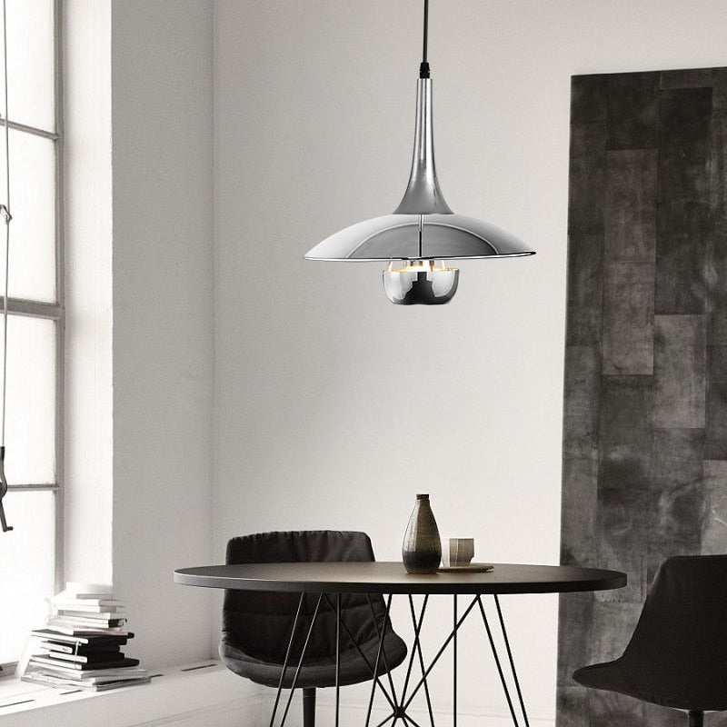 Modern Pendant Light Adjustable Chrome Swing Arm - Product detail 9