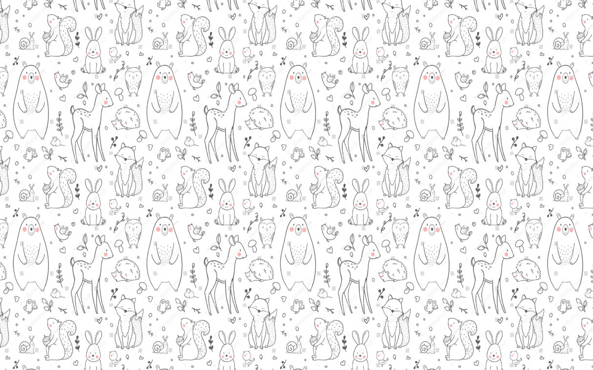 Jungle Animals design file showing detailed safari pattern with tiger and giraffe