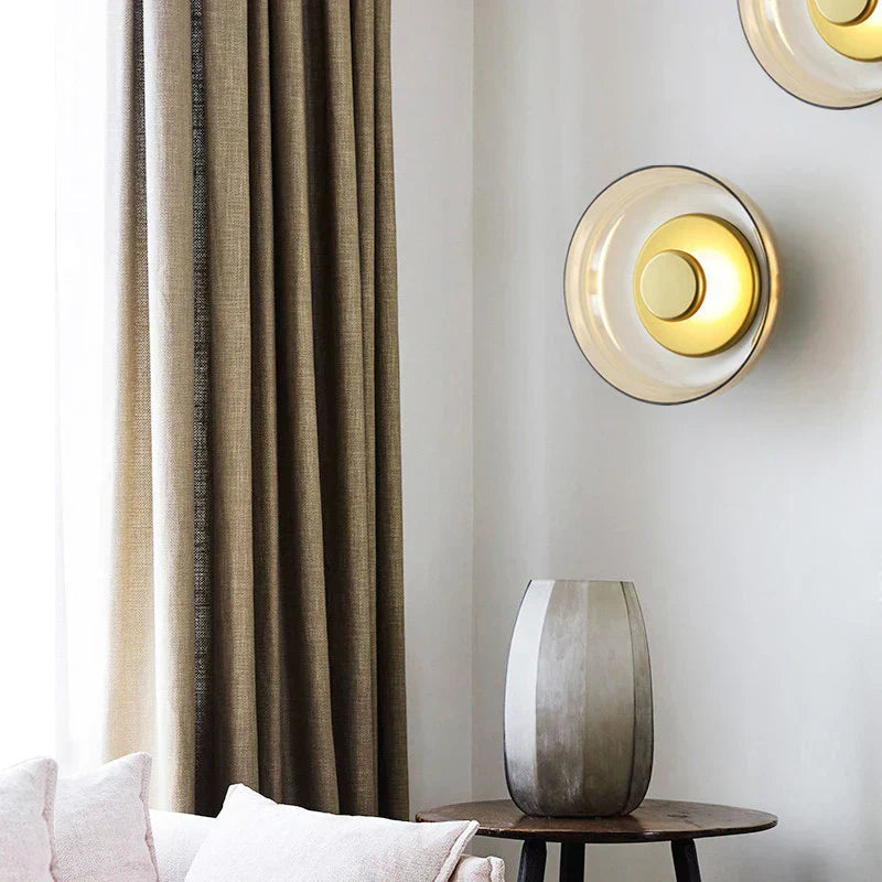 Modern Wall Sconce Circular Glass LED Design - Product detail 7