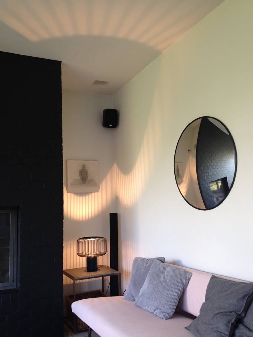 Modern Table Lamp Black Marble Base with Wire Cage Shade - Product detail 13
