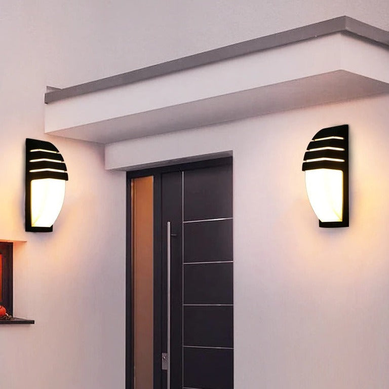 Modern Solar Wall Light  Motion Sensor LED Outdoor Lamp - Product example
