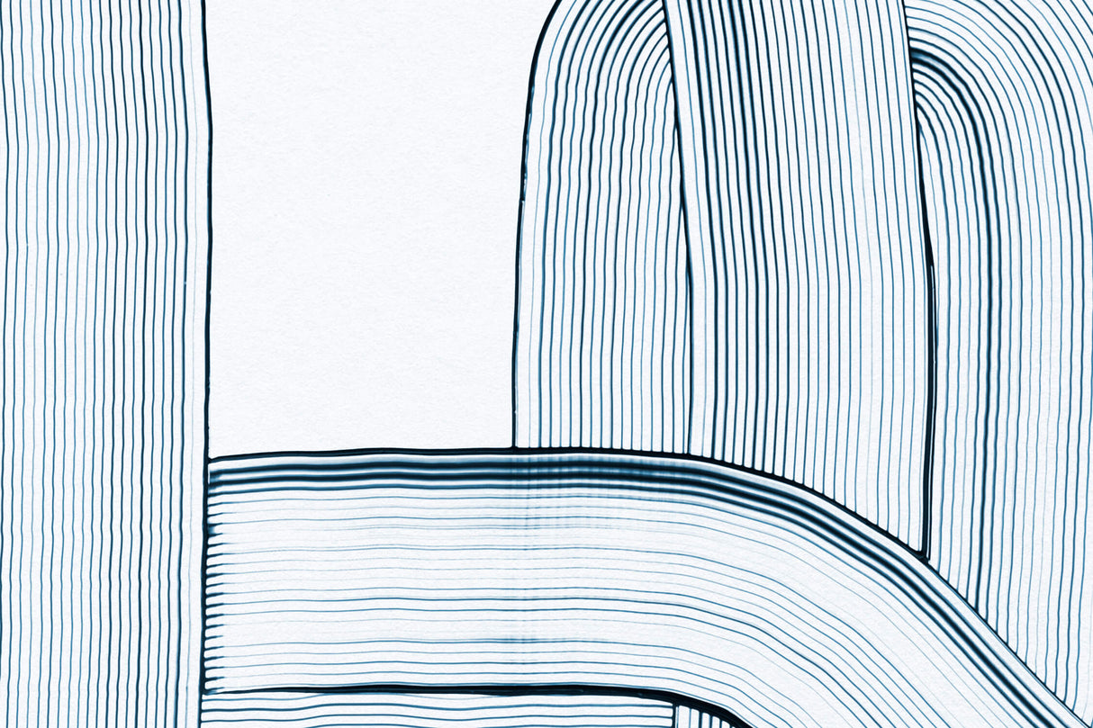 Design file showing precise blue brushstroke pattern on white background