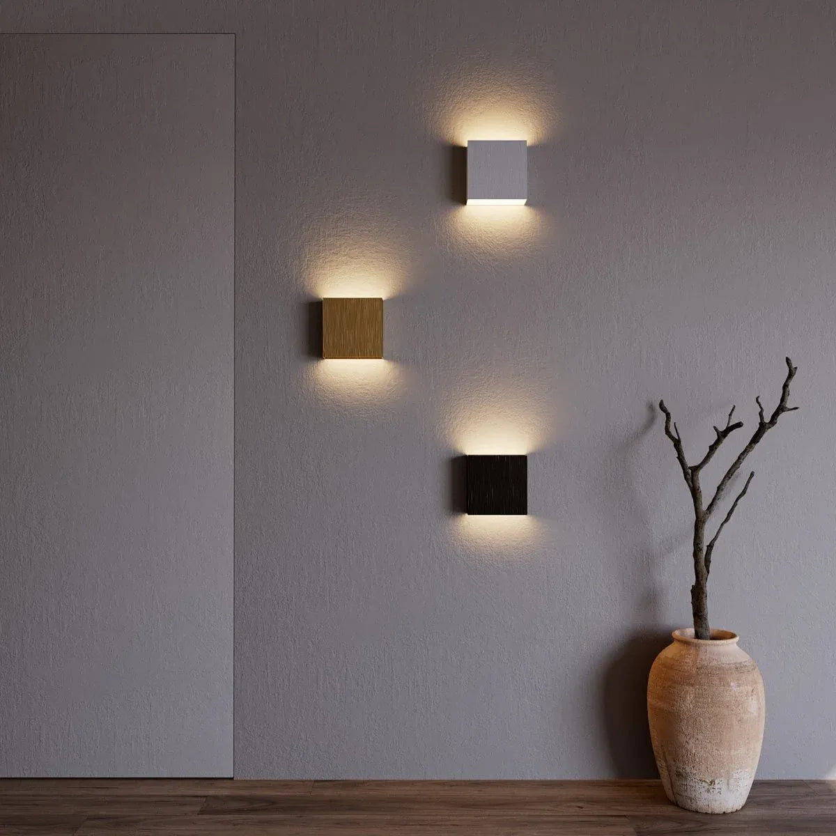 Modern Wall Sconce Square Aluminum Frame Design - Product detail 5