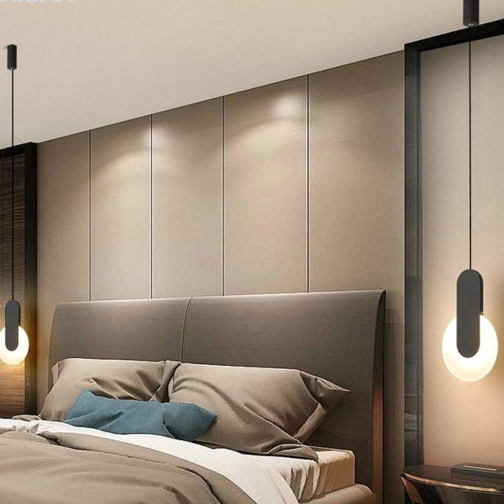 Modern LED Pendant Light Geometric Metal Disc Design - Product detail 4