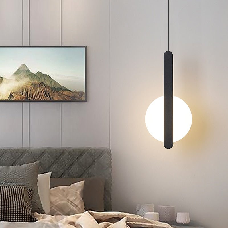 Modern LED Pendant Light Geometric Metal Disc Design - Product detail 5