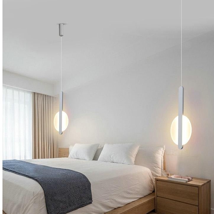 Modern LED Pendant Light Geometric Metal Disc Design - Product detail 7