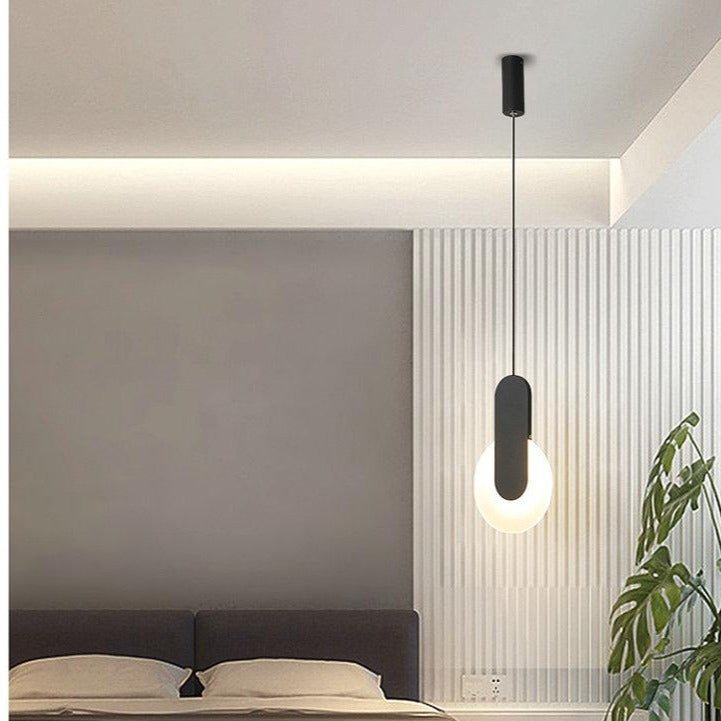 Modern LED Pendant Light Geometric Metal Disc Design - Product detail 8