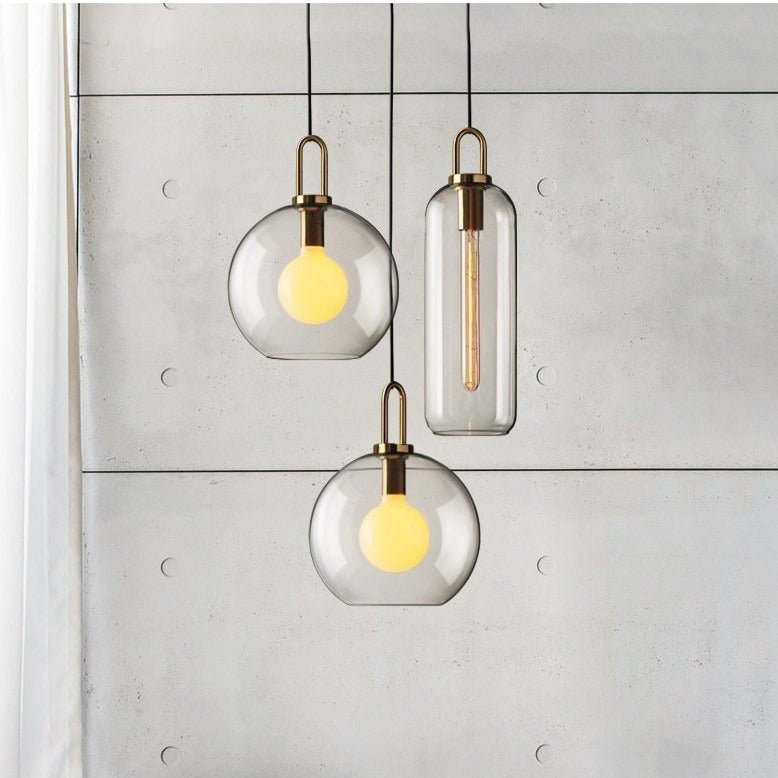 Modern Glass Pendant Light Frosted Globe Design - Product detail 8