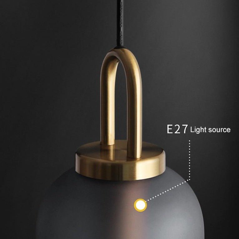 Modern Glass Pendant Light Frosted Globe Design - Product detail 13