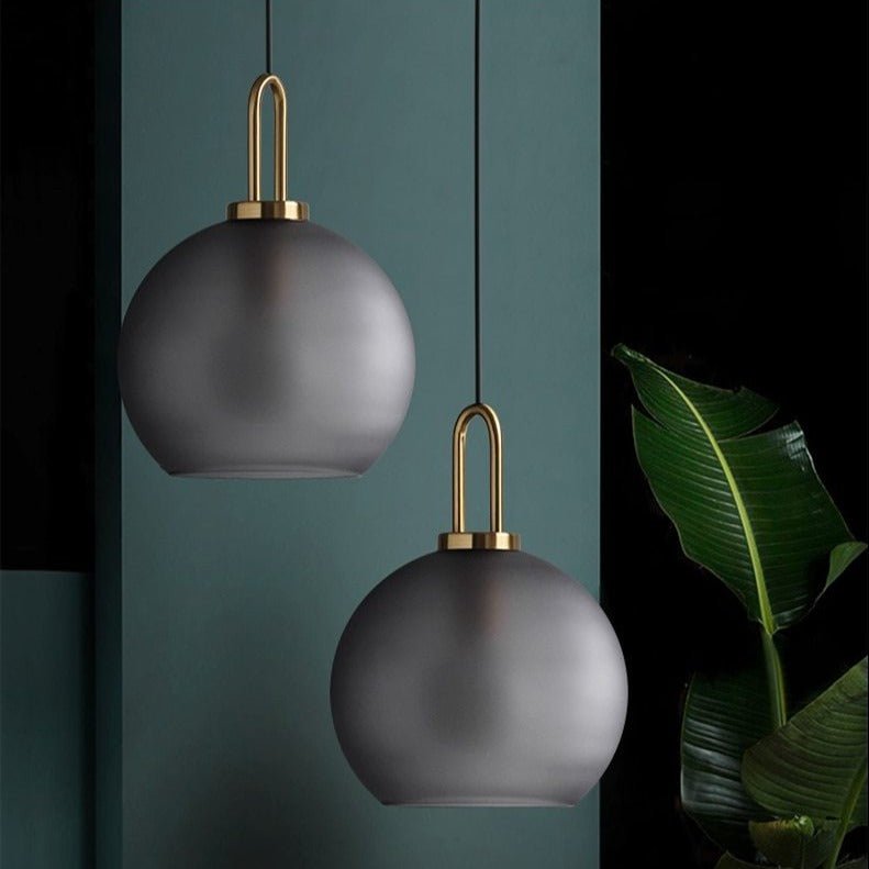 Modern Glass Pendant Light Frosted Globe Design - Product detail 14