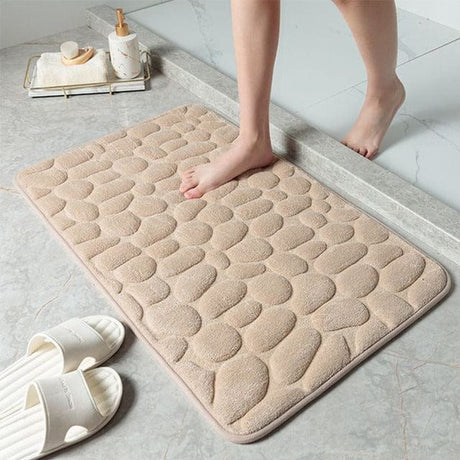 Memory Foam Bath Mat  Non-Slip Pebble Pattern Design - Product example