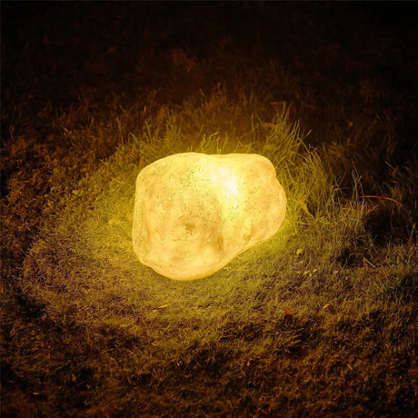 Solar Garden Stone Light  Natural Rock Formation Design - Product showcase