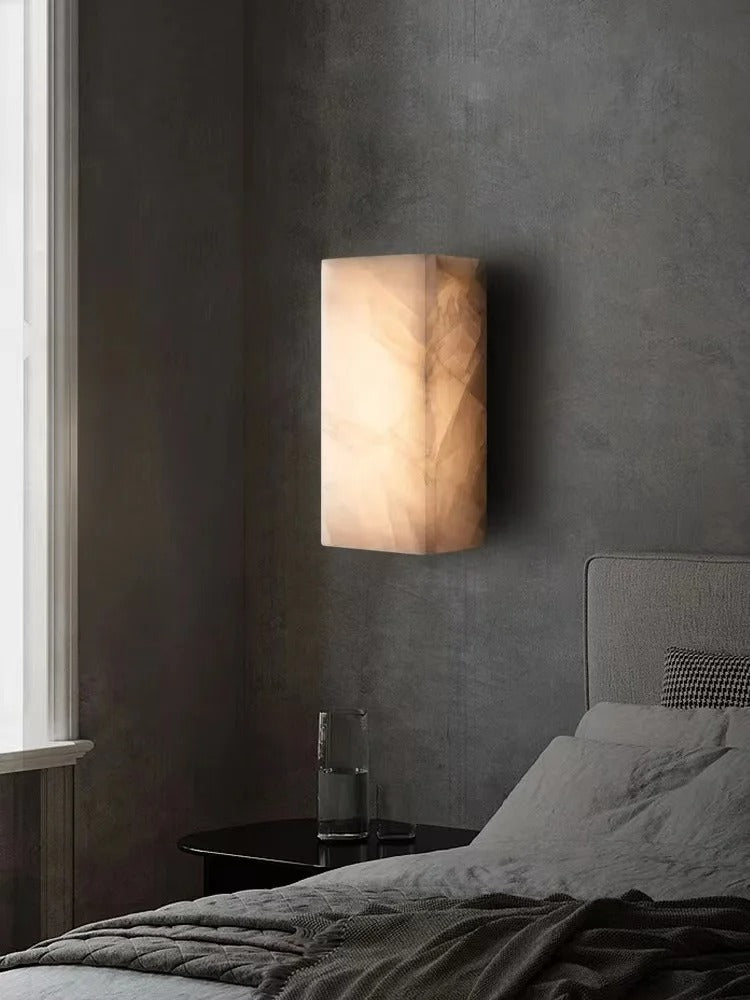 Marble Wall Light Natural Stone Rectangular Sconce - Product detail 6