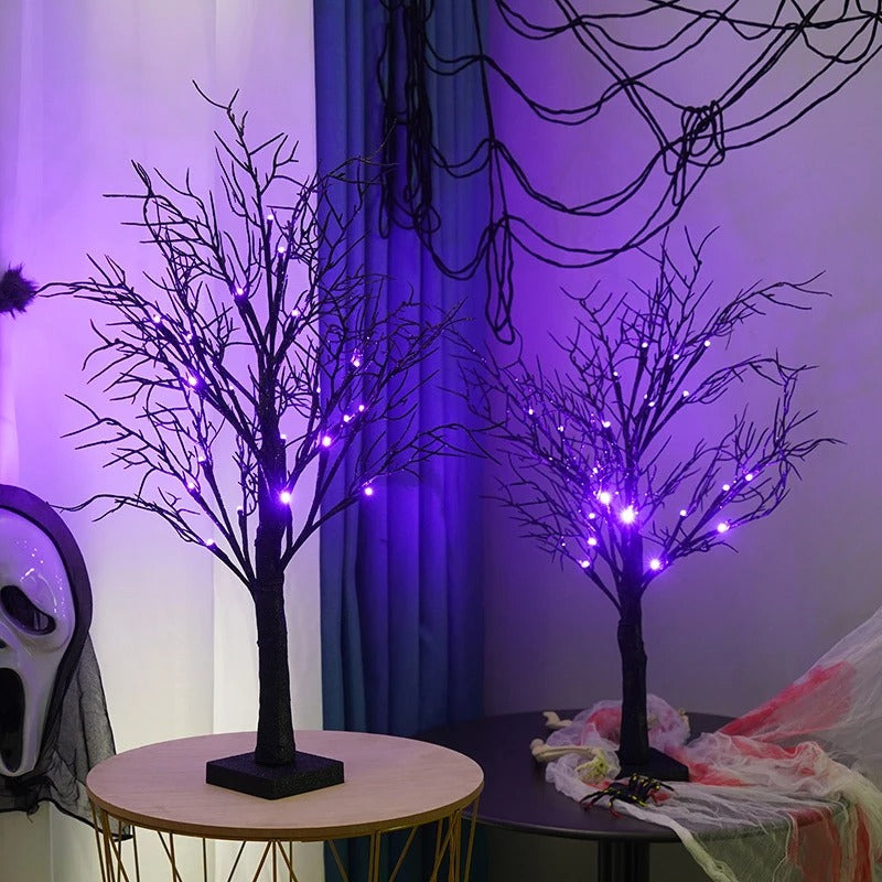 Halloween LED Tree Light Black Branch Design With White Lights - Product detail 4